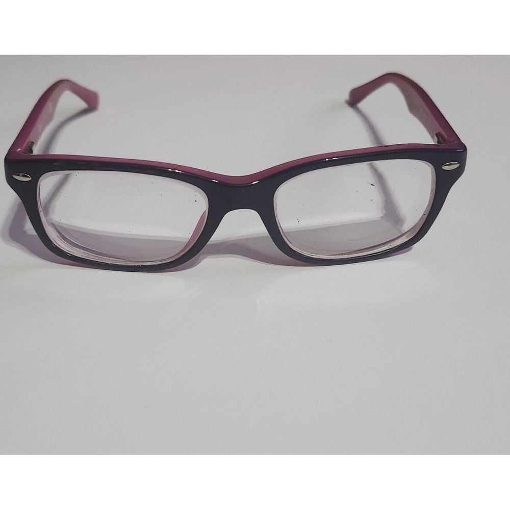 Ray-Ban RB1531 Eyeglasses Dark Purple Two-Tone Rectangular Optical Frames 48-16
